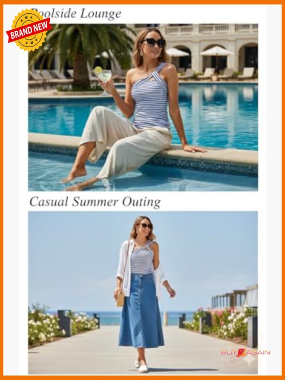 One Shoulder Tankini Set with Tummy Control Bottom, Quick Dry - Picture 6 of 7